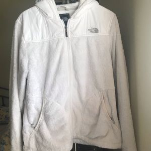 The North Face fleece hooded jacket